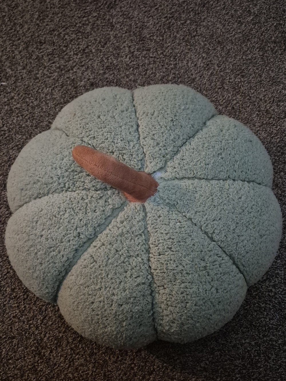 Plush Jumbo Pumpkin Pillow - Sage Green